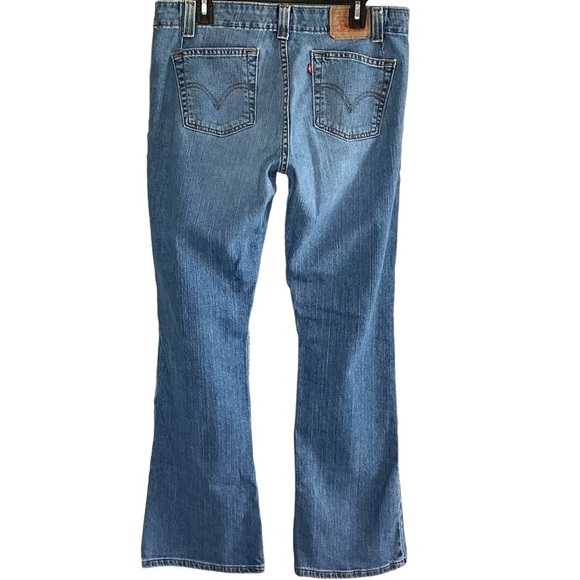 Levi’s 525 Nouveau Bootcut Stretch Blue Denim Jeans Medium Wash Size 12 M - Picture 7 of 16